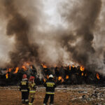 Fałków. Pożar wysypiska śmieci / Magdalena Galas-Klusek / Radio Kielce