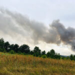 Fałków. Pożar wysypiska śmieci / Magdalena Galas-Klusek / Radio Kielce