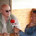 Sędziszów. Letni Raport Dnia. Eugeniusz Brożek - artysta malarz i Robert Szumielewicz - Radio Kielce / Grzegorz Jamka / Radio Kielce