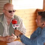 Sędziszów. Letni Raport Dnia. Eugeniusz Brożek - artysta malarz i Robert Szumielewicz - Radio Kielce / Grzegorz Jamka / Radio Kielce