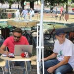 Letni Raport Dnia z Radoszyc. Robert Szumielewicz - Radio Kielce i Marek Stefaniec - Radio Kielce / Grzegorz Janka / Radio Kielce