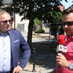 Letni Raport Dnia z Radoszyc. Michał Pękala - burmistrz miasta i gminy Radoszyce i Robert Szumielewicz - Radio Kielce / Grzegorz Janka / Radio Kielce