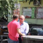 Letni Raport Dnia z Radoszyc.Robert Szumielewicz - Radio Kielce i Michał Pękala - burmistrz miasta i gminy Radoszyce / Grzegorz Janka / Radio Kielce