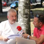 Letni Raport Dnia z Radoszyc. Marian Jankowski - przewodniczący Rady Miasta w Radoszycach i Robert Szumielewicz - Radio Kielce / Grzegorz Janka / Radio Kielce