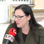 Plenerowy Raport Dnia z Nowej Słupi. Agata Sałata - dyrektor Gminnego Ośrodka Kultury, Sportu i Turystyki w Rudkach / Grzegorz Jamka / Radio Kielce