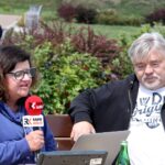 Wąchock. Letni Raport Dnia. Ewa Okońska i Marek Samsonowski - Honorowy Sołtys Wąchocka / Grzegorz Jamka / Radio Kielce