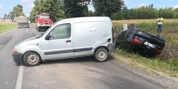 Wypadek w miejscowości Kamieniec, w gminie Bodzentyn / Policja