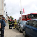 Interwencja straży przy ul. Warszawskiej. Doszło tam do rozszczelnienia piecyka gazowego / Magdalena Blicharska / Radio Kielce