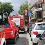 Interwencja straży przy ul. Warszawskiej. Doszło tam do rozszczelnienia piecyka gazowego / Magdalena Blicharska / Radio Kielce