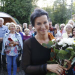 Joanna Woś odsłoniła "Słoneczko". Joanna Woś / Jarosław Kubalski / Radio Kielce