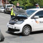 Zderzenie na skrzyżowaniu ulic Domaszowskiej i Górnej / Magdalena Blicharska / Radio Kielce