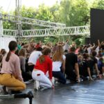 Kielce. Międzynarodowy Harcerski Festiwal Kultury Młodzieży Szkolnej. Próby do Koncertu Galowego Laureatów / Magdalena Blicharska / Radio Kielce