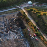 Pożar wysypiska śmieci w podkieleckim Promniku / Jarosław Kubalski / Radio Kielce