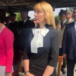 Sandomierz. Przysięga WOT. Na zdjęciu (od lewej): poseł Anna Paluch, Małgorzata Pruś i Andrzej Pruś - przewodniczący sejmiku województwa / Grażyna Szlęzak - Wójcik / Radio Kielce