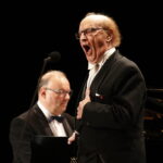 29.06.2019 Busko - Zdrój. XXV Międzynarodowy Festiwal Muzyczny im. Krystyny Jamroz. Benefis Wiesława Ochmana. Wiesław Ochman i za fortepianem Artur Jaroń / Jarosław Kubalski / Radio Kielce