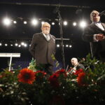 05.07.2019 Busko - Zdrój. XXV Międzynarodowy Festiwal Muzyczny im. Krystyny Jamroz. Krzysztof i Artur Jaroń, dyrektor festiwalu / Jarosław Kubalski / Radio Kielce