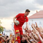 12.07.2019 Kielce. Prezentacja zespołu Korona Kielce. Łukasz Bujak / Jarosław Kubalski / Radio Kielce