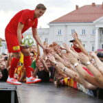 12.07.2019 Kielce. Prezentacja zespołu Korona Kielce. Michał Żyro / Jarosław Kubalski / Radio Kielce