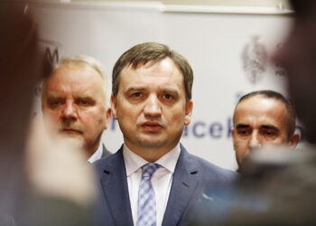 11.02.2019 Kielce. Minister sprawiedliwości Zbigniew Ziobro podczas konferencji prasowej / Jarosław Kubalski / Radio Kielce