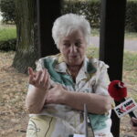 Letni Raport Dnia z Opatowca. Na zdjęciu  Sabina Minior - mieszkanka Opatowca / Krzysztof Bujnowicz / Radio Kielce