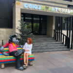 Moskwa. Bajkowe lato z Radiem Kielce. Wizyta w wytwórni Sojuzmultfilm. Na zdjęciu Grażyna Szlęzak-Wójcik / Grażyna Szlęzak-Wójcik / Robert Szumielewicz / Radio Kielce