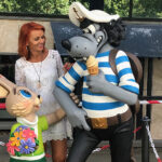 Moskwa. Bajkowe lato z Radiem Kielce. Wizyta w wytwórni Sojuzmultfilm. Na zdjęciu Grażyna Szlęzak-Wójcik / Grażyna Szlęzak-Wójcik / Robert Szumielewicz / Radio Kielce