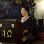 Opatów. Inauguracja Festiwalu „Ucho Igielne”. Na zdjęciu: Magdalena Kusztal - dyrektor Departamentu Kultury i Dziedzictwa Narodowego Urzędu Marszałkowskiego Województwa Świętokrzyskiego / Emilia Sitarska / Radio Kielce