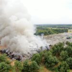 Fałków. Pożar wysypiska śmieci / KP PSP w Końskich