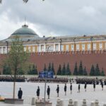 Moskwa. Bajkowe lato z Radiem Kielce. Spacer po stolicy Rosji. Plac Czerwony w Moskwie. Parada z okazji uroczystego zaprzysiężenia nowych funkcjonariuszy / Grażyna-Szlęzak-Wójcik / Robert Szumielwicz / Radio Kielce