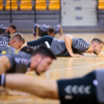 Pierwszy trening zawodników PGE Vive Kielce / Wiktor Taszłow / Radio Kielce