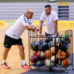 Pierwszy trening zawodników PGE Vive Kielce / Wiktor Taszłow / Radio Kielce