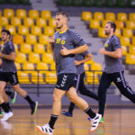 Pierwszy trening zawodników PGE Vive Kielce / Wiktor Taszłow / Radio Kielce