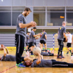 Pierwszy trening zawodników PGE Vive Kielce / Wiktor Taszłow / Radio Kielce