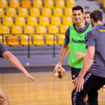 Pierwszy trening zawodników PGE Vive Kielce / Wiktor Taszłow / Radio Kielce