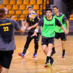 Pierwszy trening zawodników PGE Vive Kielce / Wiktor Taszłow / Radio Kielce