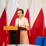 Spotkanie z przedstawicielami samorządów ws. przywrócenia komunikacji publicznej do małych miejscowości województwa świętokrzyskiego.  Agata Wojtyszek - wojewoda świętokrzyski / Wiktor Taszłow / Radio Kielce