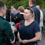 Spotkanie kieleckich radnych i mieszkańców ul. Dobrzyńskiej sprzeciwiających się budowie bloków w sąsiedztwie ich domów / Wiktor Taszłow / Radio Kielce