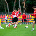 Trening piłkarzy Korony Kielce / Wiktor Taszłow / Radio Kielce
