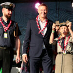 Korowód Festiwalowy i koncert Największego Zespołu Rockowego. Harcmistrz Tomasz Rejmer - komendant ZHP Chorągwi Kieleckiej i Bogdan Wenta - prezydent Kielc / Wiktor Taszłow / Radio Kielce