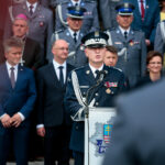 Święty Krzyż. Wojewódzkie Obchody Święta Policji. Przemawia Jarosław Szymczyk - komendant główny policji / Wiktor Taszłow / Radio Kielce