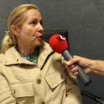 Warszawa. Bajkowe lato z Radiem Kielce. Wizyta w siedzibie Start International Polska. Na zdjęciu Elżbieta Kopocińska - aktorka i reżyser dubbingu / Anna Głąb / Radio Kielce