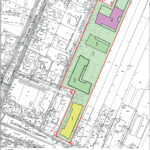 Wizualizacja zagospodarowania terenu przy ulicy Dobrzyńskiej w Kielcach / Grupa Geodezyjna G2