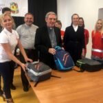 Sandomierz. Pakowanie plecaków w ramach akcji „Tornister pełen uśmiechów” / Grażyna Szlęzak-Wójcik / Radio Kielce