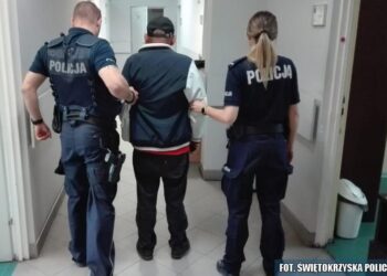 Zatrzymanie podejrzanego o zniszczenie biletomatu / Policja
