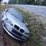 BMW przy drodze krajowej nr 74 w Baćkowicach / Emilia Sitarska / Radio Kielce