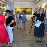 Obrazy Aleksandry Rey na nowej wystawie w galerii Biura Wystaw Artystycznych w Sandomierzu / Grażyna-Szlęzak-Wójcik / Radio Kielce