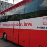 Mobilny punkt poboru krwi na mostku nad Silnicą / Iwona Murawska / Radio Kielce