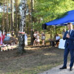 Uroczystości upamiętniające 75. rocznicę powołania Brygady Świętokrzyskiej NSZ. Bartłomiej Dorywalski - wicewojewoda świętokrzyski / Magdalena Galas-Kusek / Radio Kielce