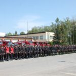 Dobrów, gmina Tuczępy. Działania taktyczno-bojowe na terenie Zakładu Siarkopol / Piotr Bąk / KW PSP w Kielcach