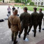 Kielce. Zdjęcia do spotu promującego Marsz Szlakiem I Kompanii Kadrowej / Piotr Kwaśniewski / Radio Kielce